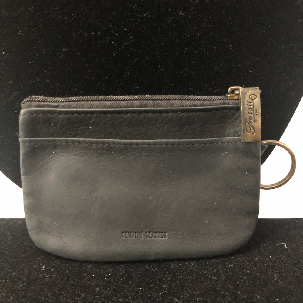 FOSSIL Keychain Leather Coin Purse - Picture 2 of 9